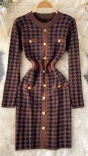 Polina Houndstooth Sweater Dress - House of Okara