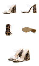 Leopard Block Heel