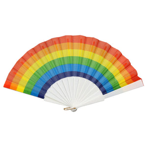 Rainbow Hand Fan